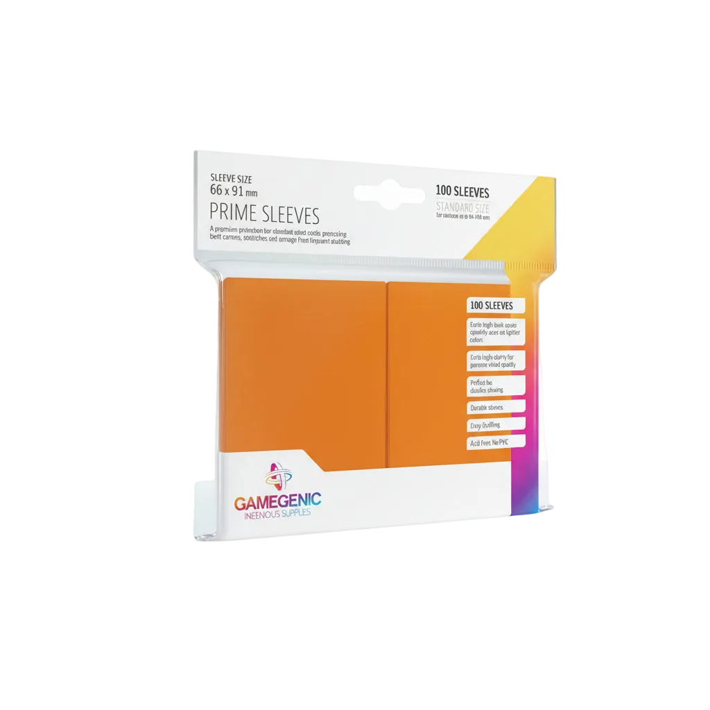 GameGenic prime sleeves 100 - Orange / Oransje