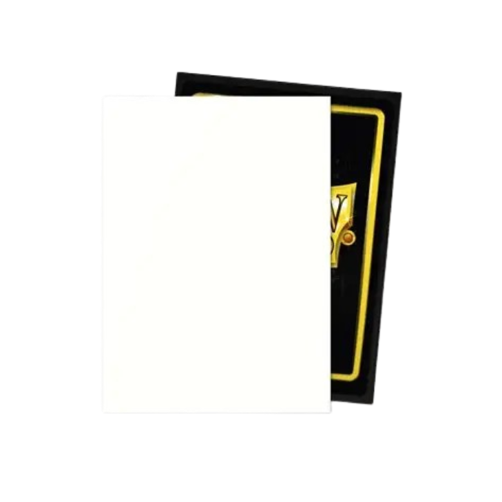 Dragon Shield - Standard Size Dual Matte Sleeves (100 Sleeves) Snow / Hvit