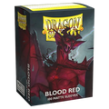 Dragon Shield - Standard Size Matte Sleeves (100 Sleeves) - Blood Red / Rød