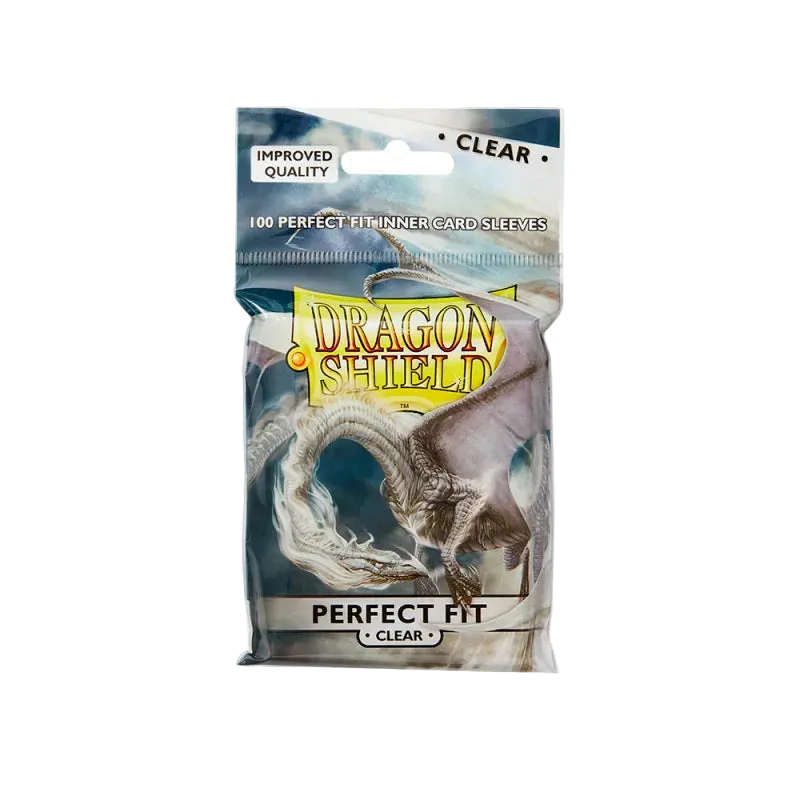 Dragon Shield - Standard Perfect Fit Toploading Sleeves - Clear/Clear