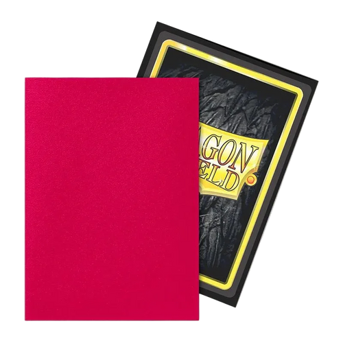 Dragon Shield - Standard Size Dual Matte Sleeves (100 Sleeves) Fury / Rød