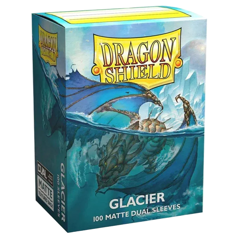 Dragon Shield - Standard Size Dual Matte Sleeves (100 Sleeves) Glacier