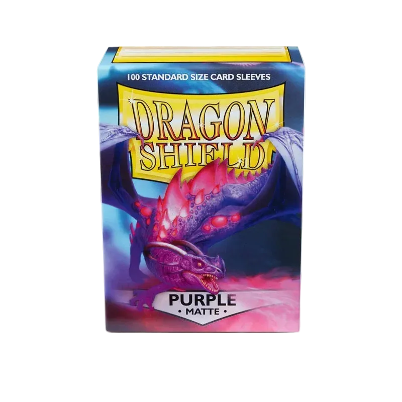 Dragon Shield - Standard Size Matte Sleeves (100 Sleeves) - Purple / Lilla