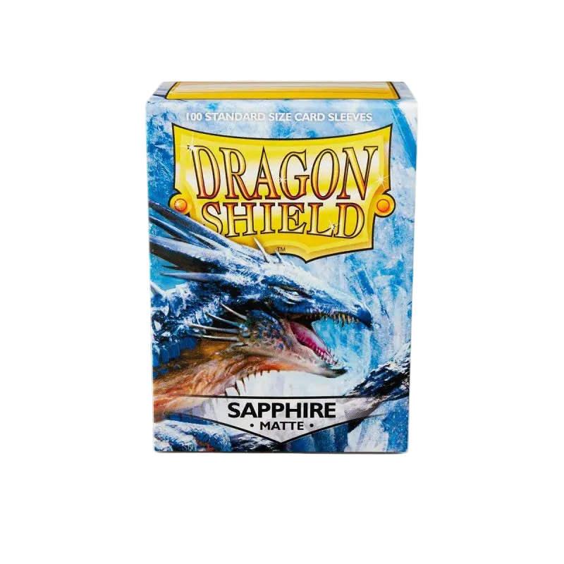 Dragon Shield - Standard Size Matte Sleeves (100 Sleeves) - Sapphire / Blå