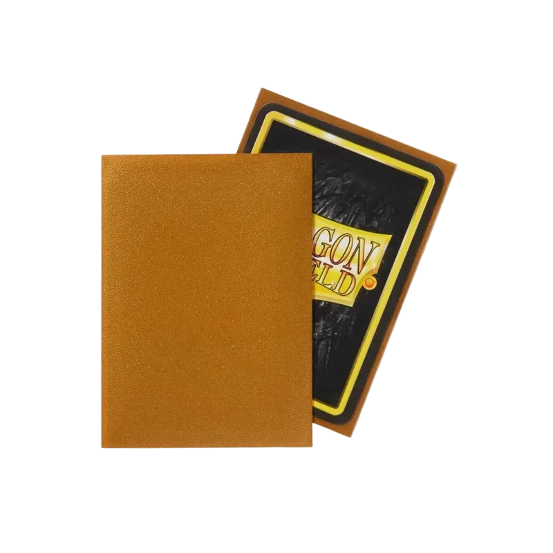 Dragon Shield - Standard Size Matte Sleeves (100 Sleeves) - Gold / Gull