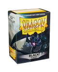 Matte Black Standard Size Dragon Shield Sleeves (100) -Sort