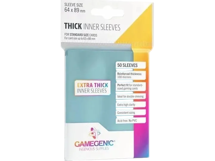 GameGenic Thick Inner Sleeves 50