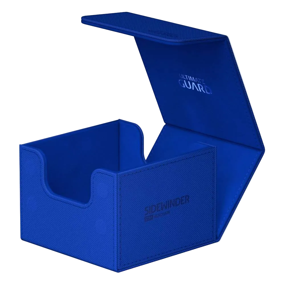 Ultimate Guard Sidewinder Deck Case Blue Monocolor XenoSkin Standard Size (133+) Deckboks - Blå