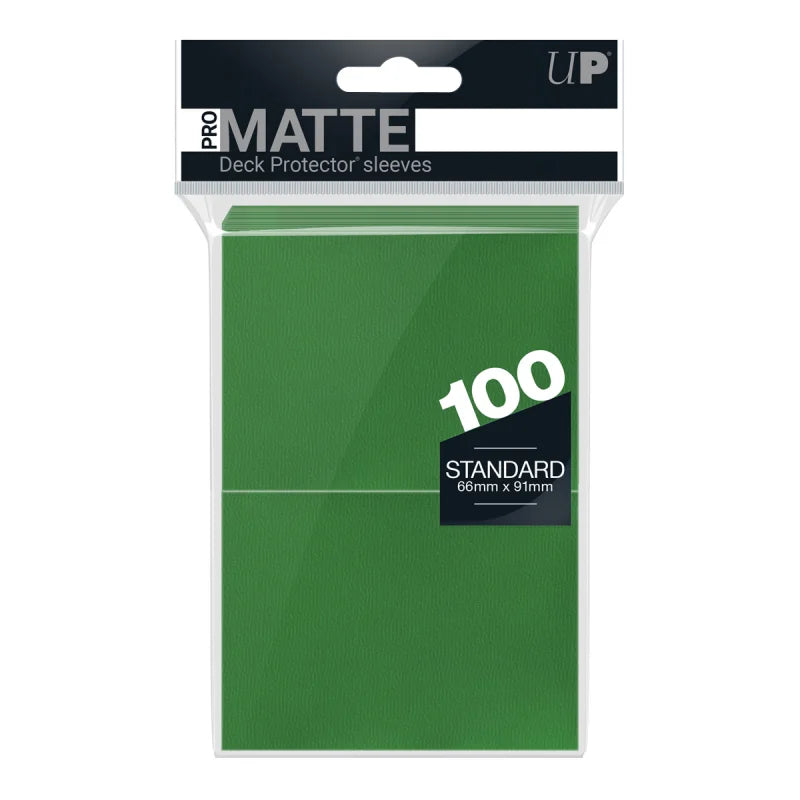 Ultra Pro - Standard Sleeves - Pro Matte (100 Sleeves) - Green / Grønn
