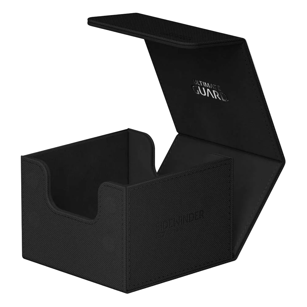Ultimate Guard Sidewinder Deck Case Black Monocolor XenoSkin Standard Size (133+) Deckboks - Sort