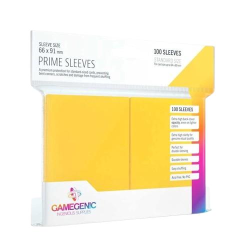 GameGenic prime sleeves 100 - yellow/ gul