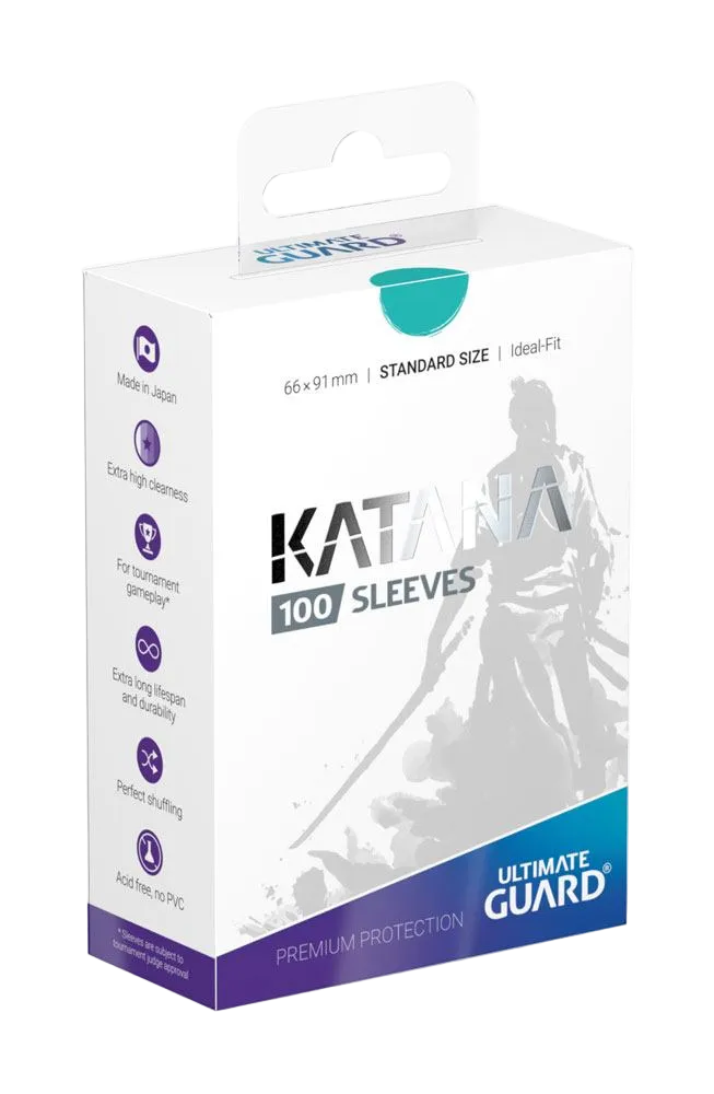 Ultimate Guard Katana Sleeves - Standard Size (100 Sleeves) - Turquoise / Turkis