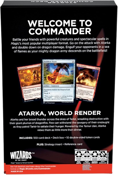 Chaos Incarnate Starter Commander Deck