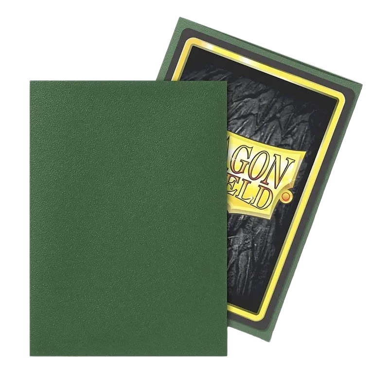 Dragon Shield - Standard Size Matte Sleeves (100 Sleeves) - Forest Green / Grønn