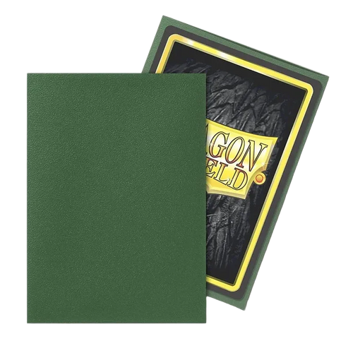 Dragon Shield - Standard Size Matte Sleeves (100 Sleeves) - Forest Green / Grønn