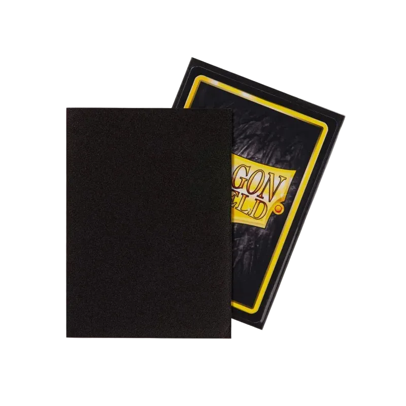 Dragon Shield - Standard Size Matte Sleeves (100 Sleeves) - Black / Sort