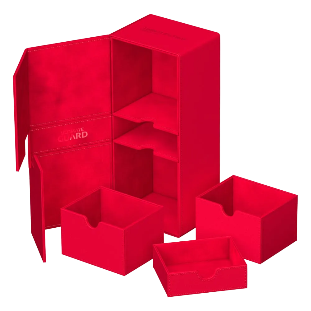 Ultimate Guard - Twin Flip`n`Tray 266+ Xenoskin - Red / Rød