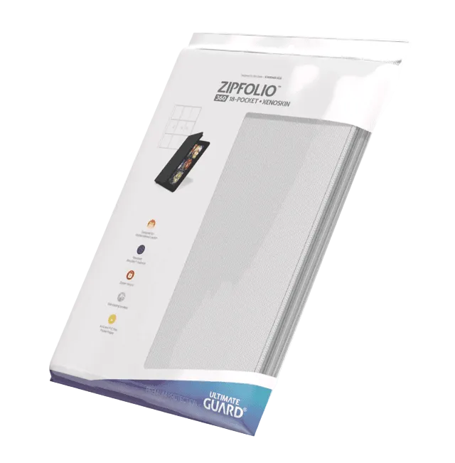 Ultimate Guard – Zipfolio 320 – 16‑Pocket XenoSkin - Hvit