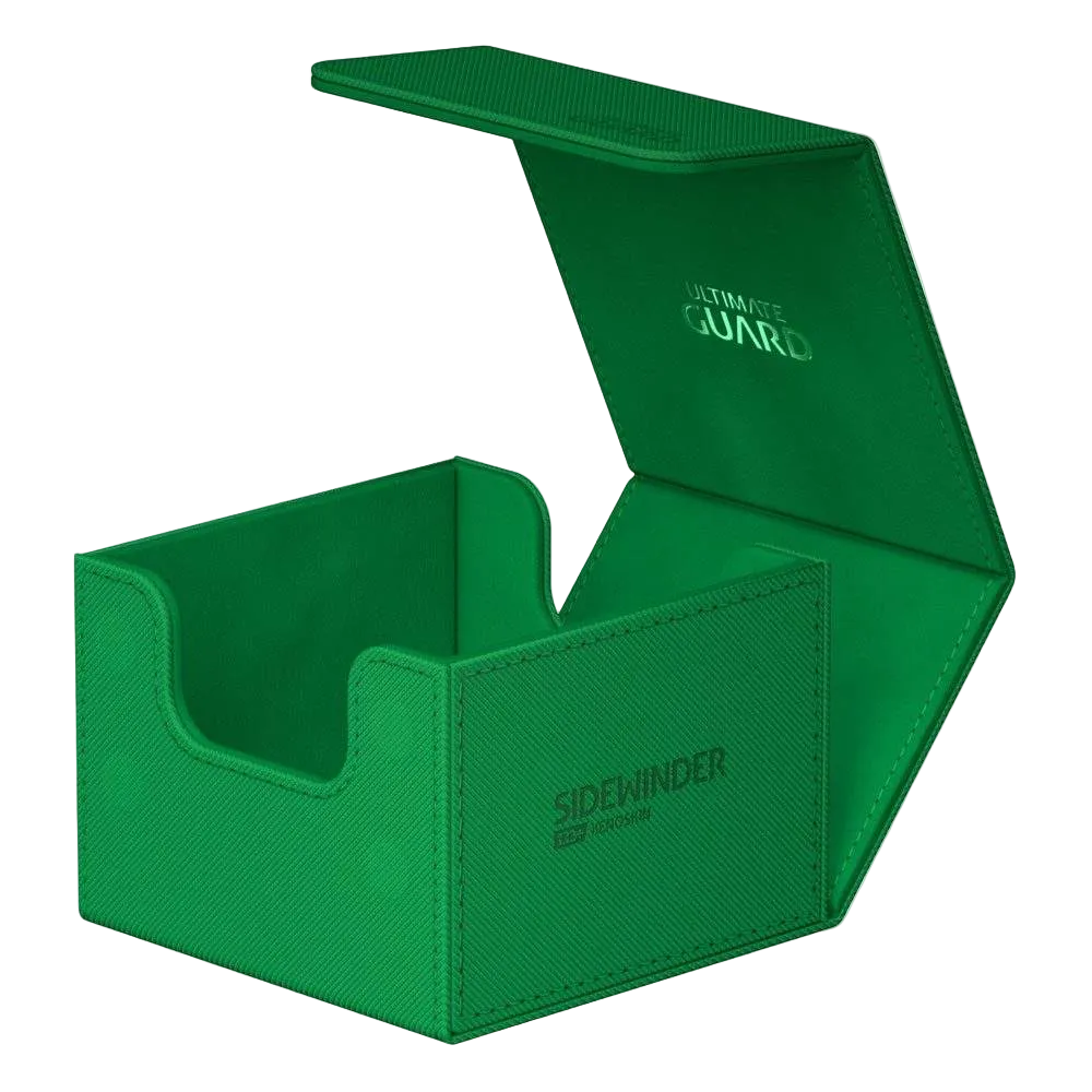 Ultimate Guard Sidewinder Deck Case Green Monocolor XenoSkin Standard Size (133+) Deckboks - Grønn
