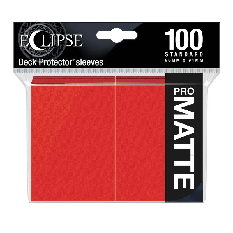 Ultra Pro - Standard Sleeves - PRO-Matte Eclipse (100 Sleeves) - Apple Red