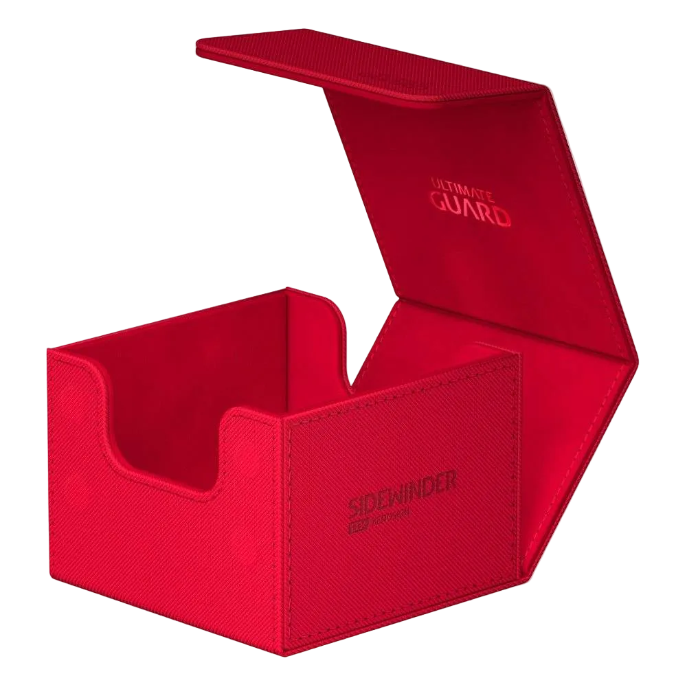 Ultimate Guard Sidewinder Deck Case Red Monocolor XenoSkin Standard Size (133+) Deckboks - Rød
