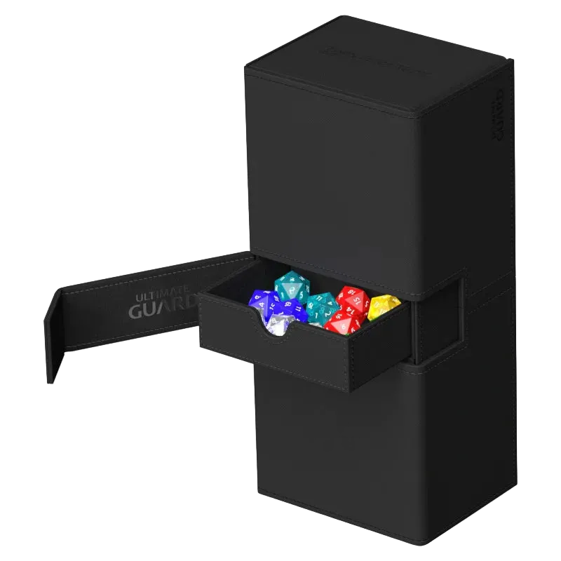 Ultimate Guard - Twin Flip`n`Tray 266+ Xenoskin - Black / Svart
